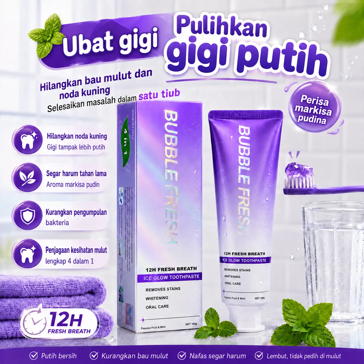 Bubble Fresh Toothpaste 1
