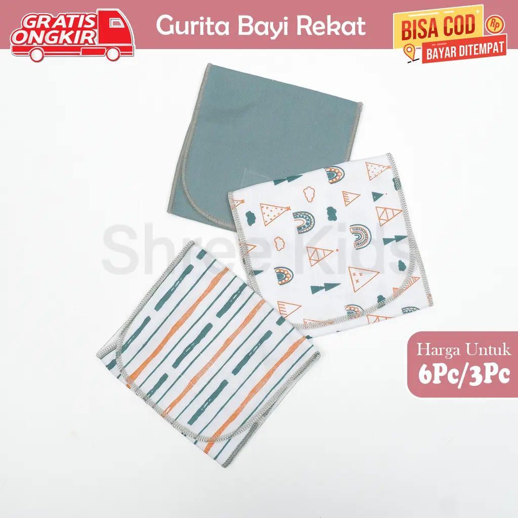 6pc/3pc Gurita Bayi Rekat Sudah SNI Perekat Press SR 24