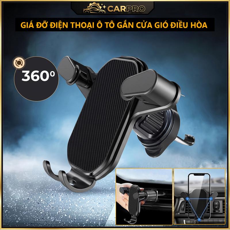 【MotoPlex】Giá đỡ điện thoại trên ô tô Xe Hơi xoay 360 độ móc cửa gió điều hòa…