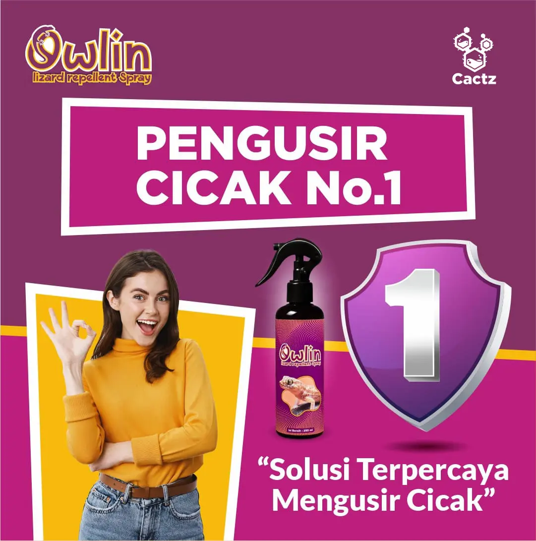 OWLIN Pembasmi Pengusir Cicak Cairan Obat Anti Cicak Terampuh 250ml Spray