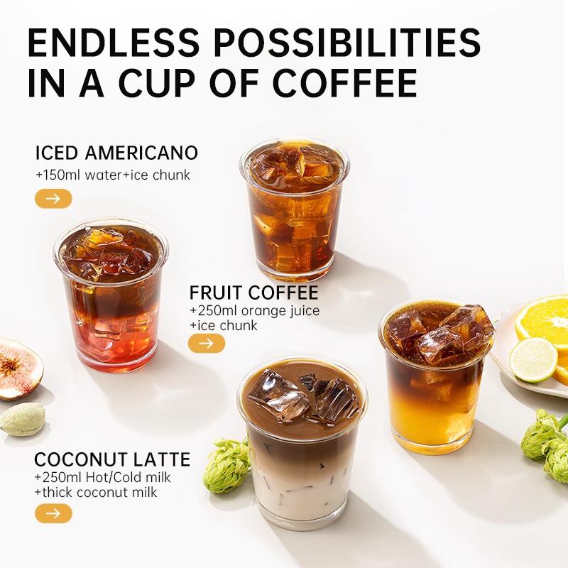 Product Introduction of Cheerful Goat BPC00001 Coffee Powder Instant Coffee Cold Brew Coffee Capsules Freeze-Dried Coffee  Mix Copi 60% 75% 90% 3g*15PCS 17