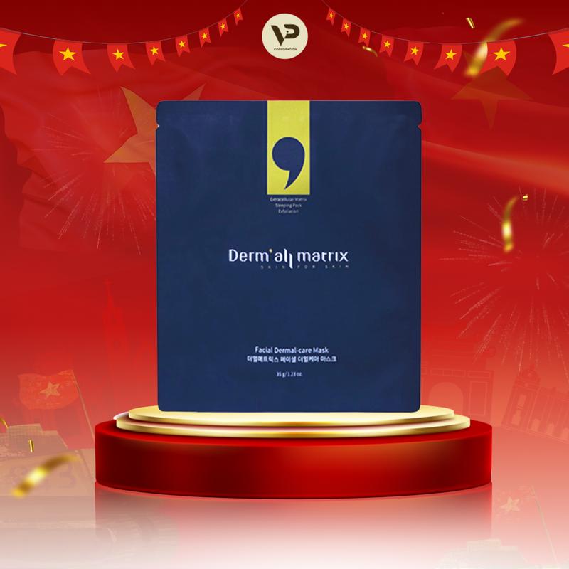 Mặt Nạ Derm All Matrix Facial Dermal Care Mask Hỗ Trợ Dưỡng Ẩm Căng Bóng Da - 35g Nữ Skincare