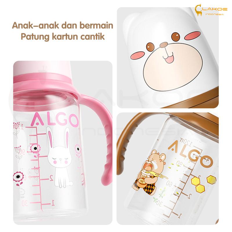 LAKOE Botol Susu Bayi Botol Minum Bayi Anak PP BPA Free 240ML 7
