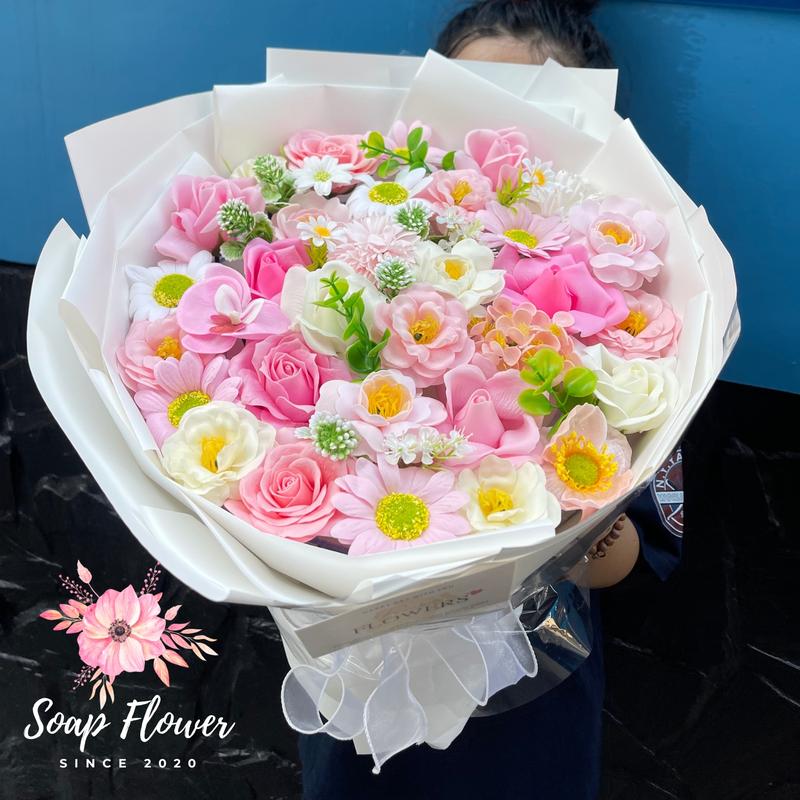 Bó hoa sáp dàng tròn. Quà tặng ý nghĩa dành cho người bạn yêu thương trong mọi dịp