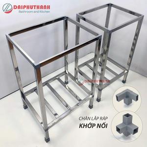 Kệ Chân Chậu Rửa Chén Bát Inox Lắp Ráp Khớp Nối - Nhiều kích thước phù hợp hầu hết các cỡ chậu thông dụng