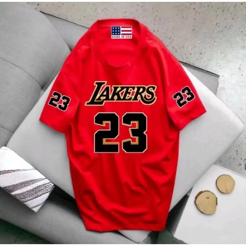kaos distro big size (S-6XL) COTTON COMBED NUMBER 23 ( LAKERS ) KOREAN HARAJUKU STYLE. T-SHRIT OVERSIZE ALL COLLOR MURAH BERKUALITAS Katun Nyaman Tulisan Keren Tshirt murah distro big size korea logo awet NUMBER 2