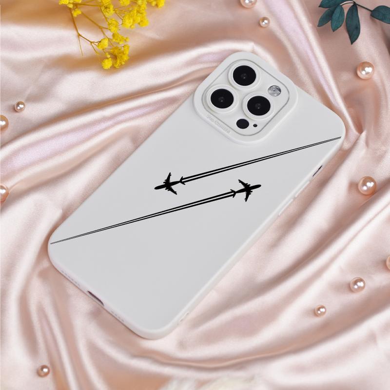 Product Introduction of Ốp Điện Thoại, Họa Tiết Máy Bay, Tương Thích Với iPhone 15 Pro / 14 / 13 / 12 / 11 Pro Max / Xs Max, Chống Sốc, 6 / 7 / 8Plus, Đơn Giản, Xr / X / Xs, Ốp Bảo Vệ, 12 / 13Mini 9