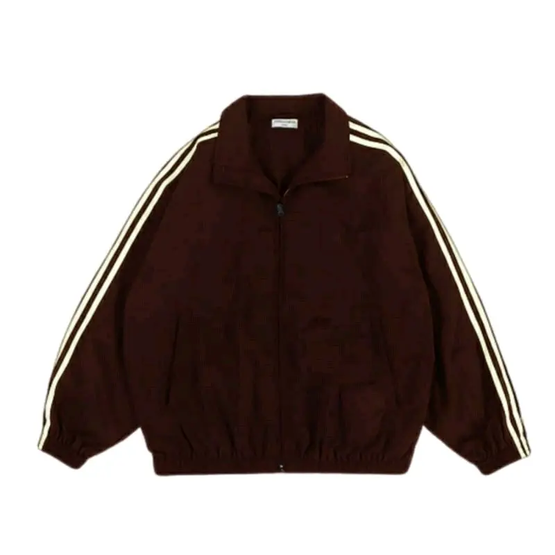 jaket & mantel Jaket Track Distro Windbreaker Parasut Shoft - Pria Waterproof Casual Keren Simple varsity jacket outfits bomber vintage Nyaman Outdoor premium Hitam Sporty twist perasut 5