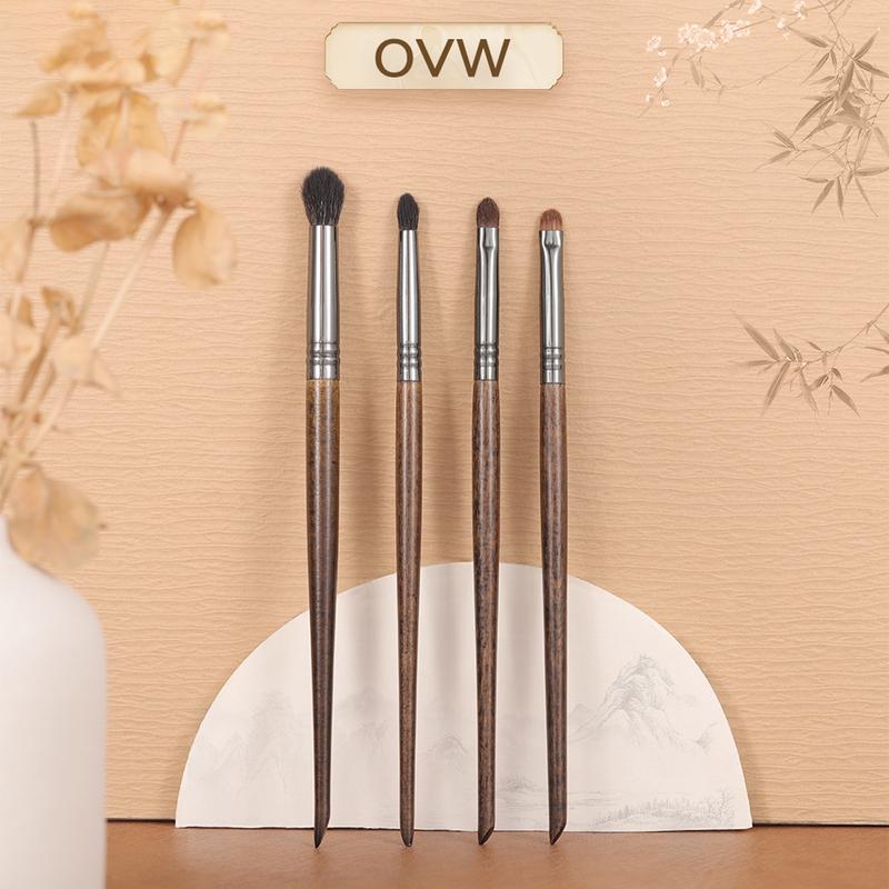 Bộ Cọ Trang Điểm, OVW, 4 Món, Dụng Cụ Mỹ Phẩm Phấn Mắt, Máy Xay Sinh Tố, Bút Chì Mini, Cọ Mí Mắt, Bút Kẻ Mắt, XQ11192023