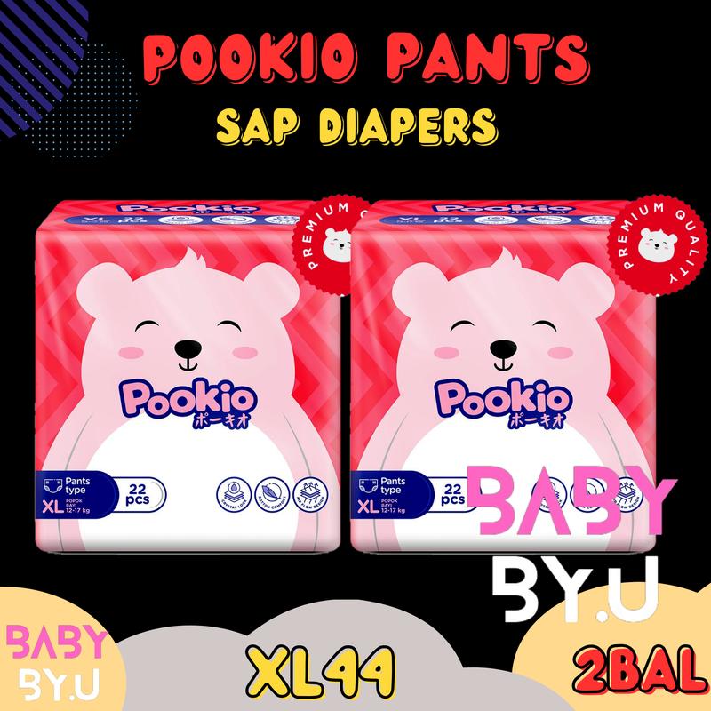 [2BAL] POOKIO SAP DIAPERS PANTS NB/S/M/L/XL 1