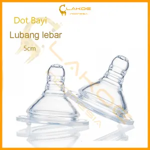LAKOE Puting Silikon Menyusui Aksesoris Botol Bayi Aksesoris Paket Silang