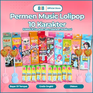 [HALAL] Lollipop Musik Rasa Stroberi Anggur Apel Cocok untuk Interaksi Anak-anak Game Pesta Hadiah Hari Raya Permen Rasa Buah Menarik Dilengkapi Fungsi Musik Tiga Rasa Buah Segar