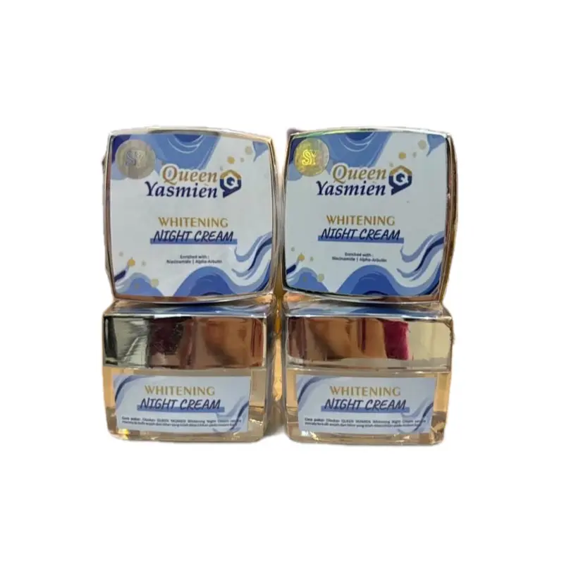 NIGHT CREAM WHITENING QUEENYASMIN (Pencerawah wajah)