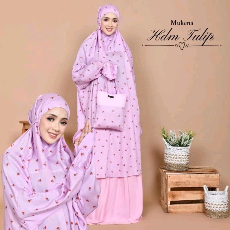 Mukena Bali Tunik Berlengan HDM Tulip Super Jumbo 5