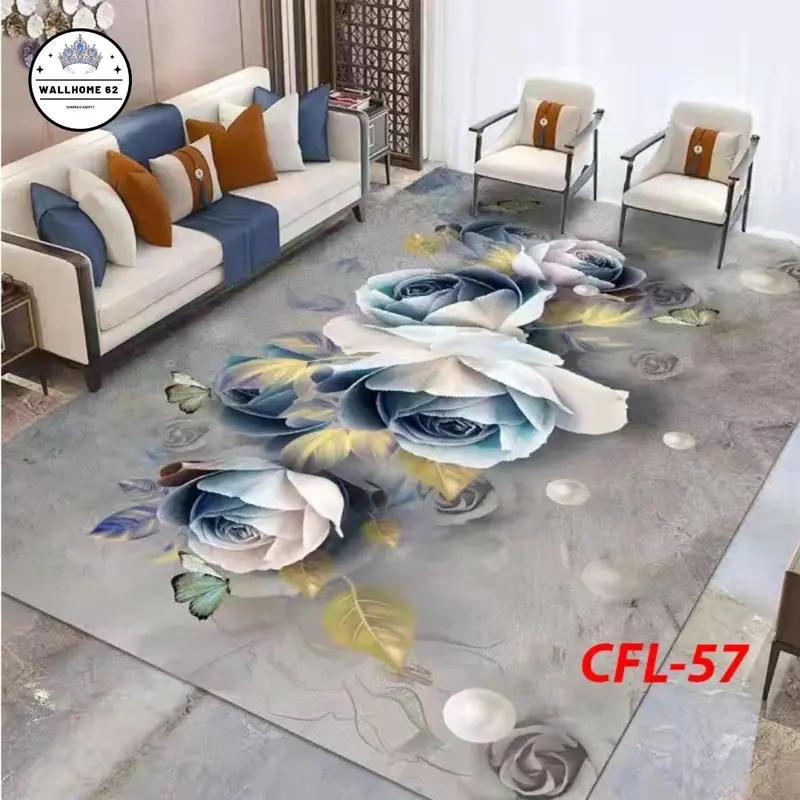 WallHome Karpet Lantai Eropa Import Polyester 100X150cm 7