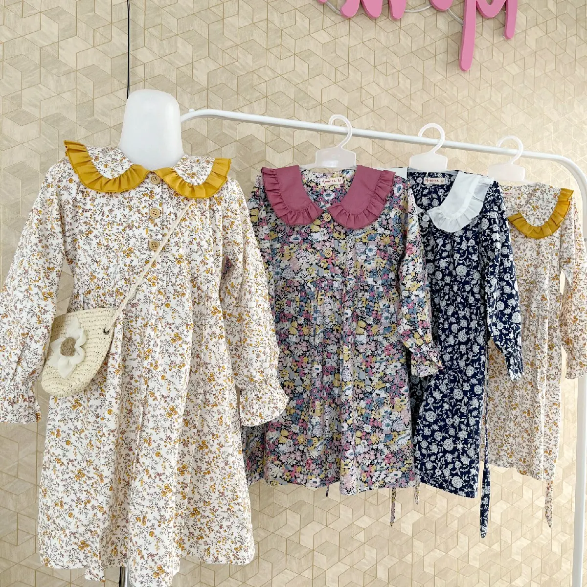 Dress Salma anak perempuan tunik usia 3-8 tahun katun jepang import