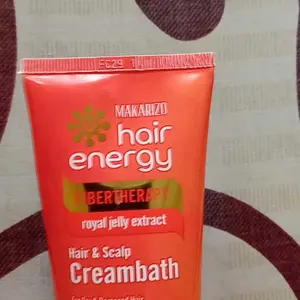 Makarizo Hair Energy Fibertherapy Hair & Scalp Creambath 5X Conditioning Royal Jelly Extract 100 mL