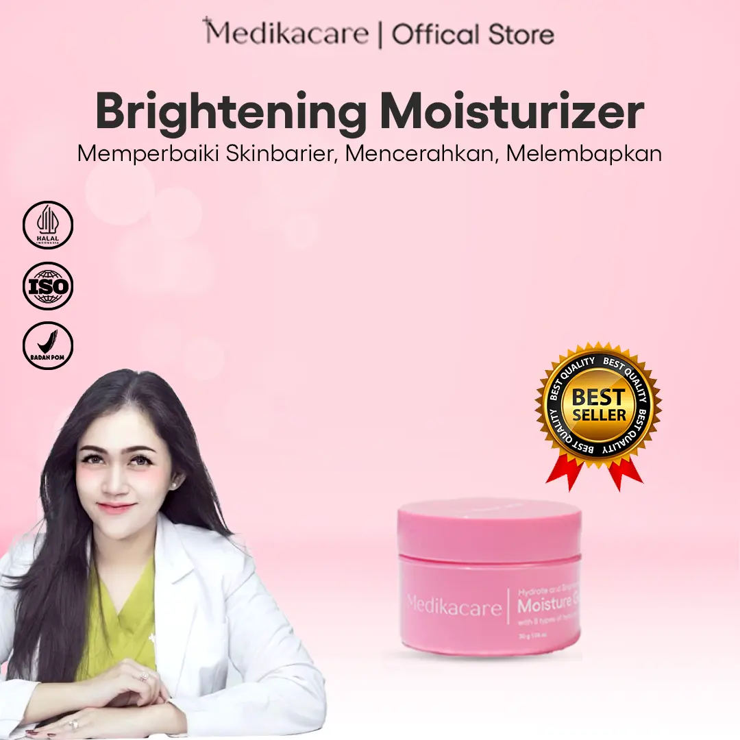 Hydrate and Brightening Moisture Gel Hyaluronic Acid Moisturizer - Memperbaiki Skinbarier, Mencerahkan, dan Melembabkan
