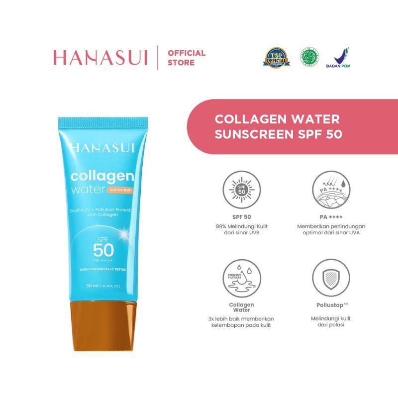 Hanasui Collagen Water Sunscreen SPF 50 PA++ SPF 30 PA ++/HANASUI Collagen Water Sunscreen 30ml BPOM 1