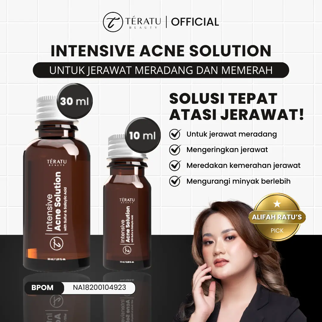 TERATU BEAUTY Intensive Acne Solution (Acne Spot Totol Jerawat untuk Jerawat Meradang dan Memerah)