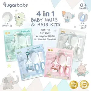 Sugar Baby 4in1 Baby Nail & Hair Kits (Perlengkapan Perawatan Kuku & Rambut Bayi