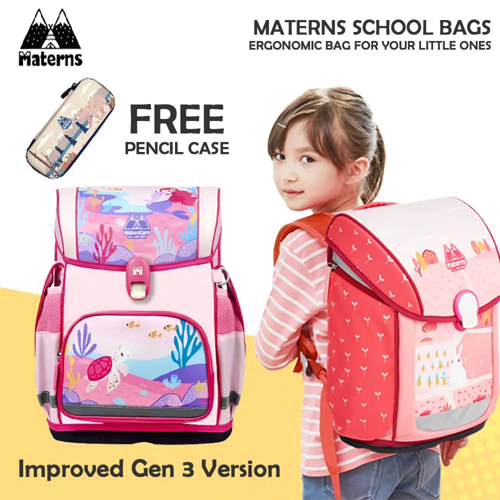 Materns Mistencare 3.0 Ergonomic Primary School Bag | 6 Designs Available | Kids Backpack | Large Storage