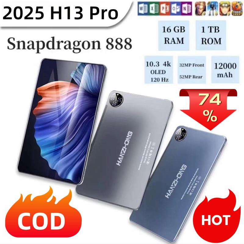 【COD】2025 Han.Z MatePad  5G Tablet H13. 10.3 inci baru[16GB+1TB] Pengalaman profesional seperti PC |Tampilan layar penuh warna asli OLED 120Hz l ultra-tipis | ultra-portabel Wifi 1