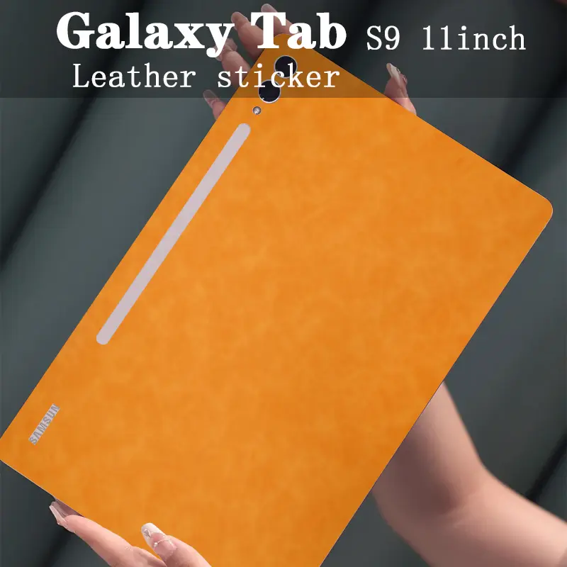 For Galaxy Tab Tablet Leather sticker,fingerprint-proof Tablet back protective film sticker,Scratch proof,fingerprint-proof,Galaxy Tab S9/S8/S7 Leather protective film sticker,Tear off no residual glue