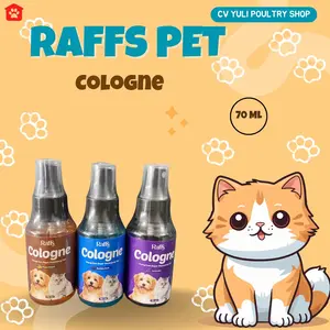 Raffs Pet Cologne 70 ML - Parfum untuk Doggy dan Kucing dengan Pilihan Aroma Segar