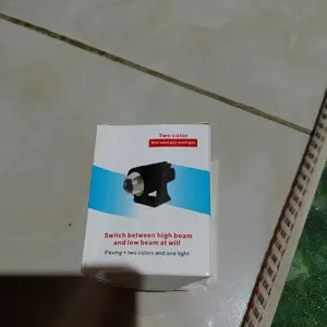 Lampu Led Laser mini driving Lampu Depan Led Lampu Tembak Motor Mobil 2 Warna Putih Kuning Universal