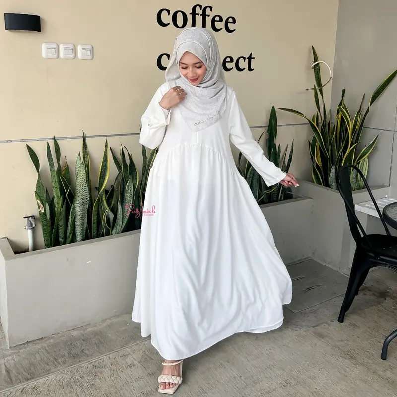 RAYA Dress Syari Fashion Wanita Muslim By Pretty Petals Gamis Lebaran Dewasa 0