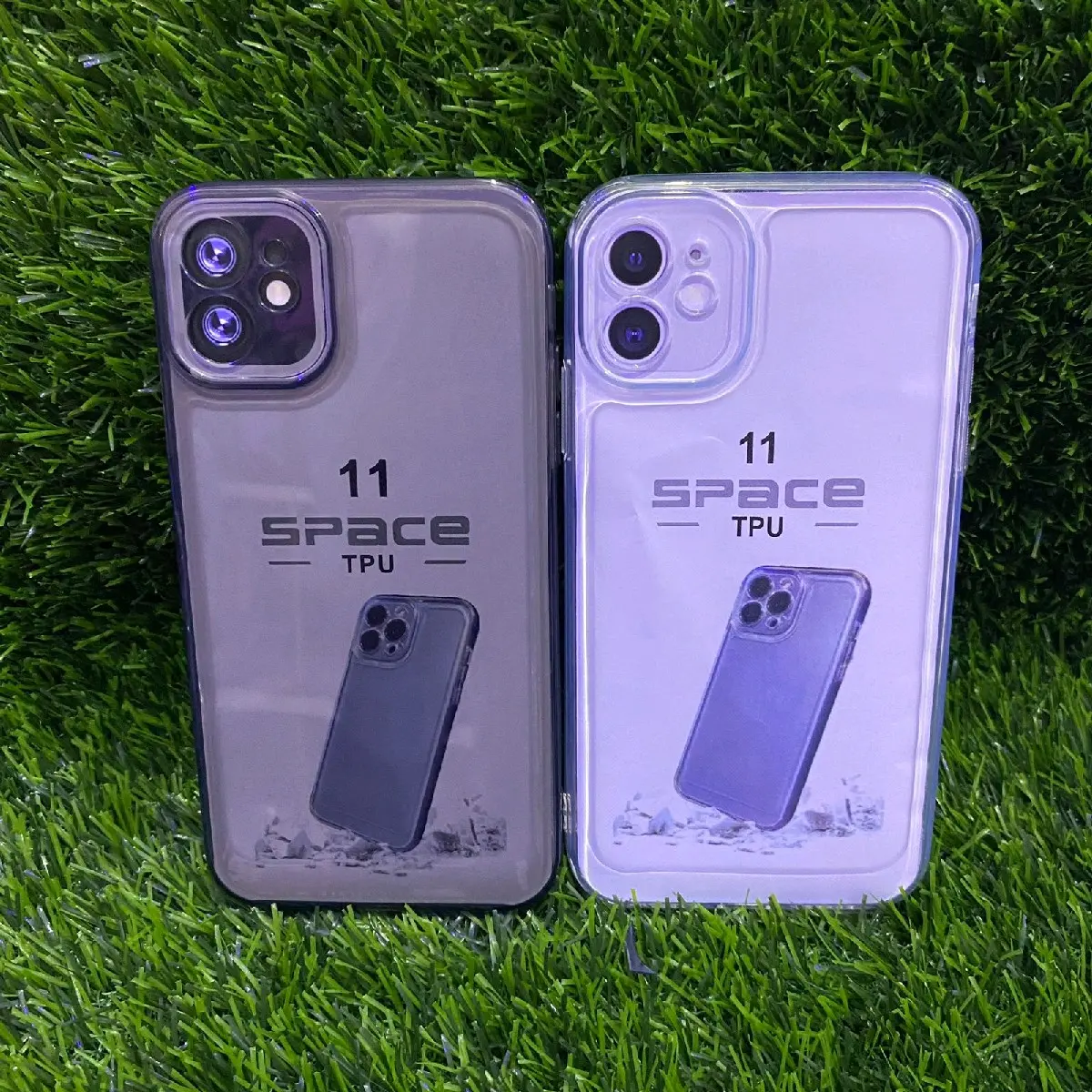 SILICON Case Casing Clear Space ip 11 CASE Bening + Pelindung Camera Cover Softcase Silikon
