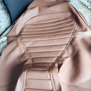 Cover jok/Sarung jok/Kulit jok scoopy lama/scoopy lama dan scoopy new Coklat Motor