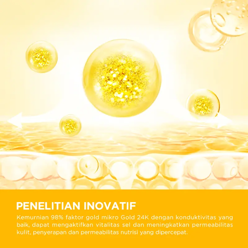 INTOFACE 24K Gold Ginseng Anti Aging Serum Brightens Spot light Anti-age 24K Gold Ginseng Niacinamide Mencerahkan Wajah Essence Muka Tetes Mengencangkan 4