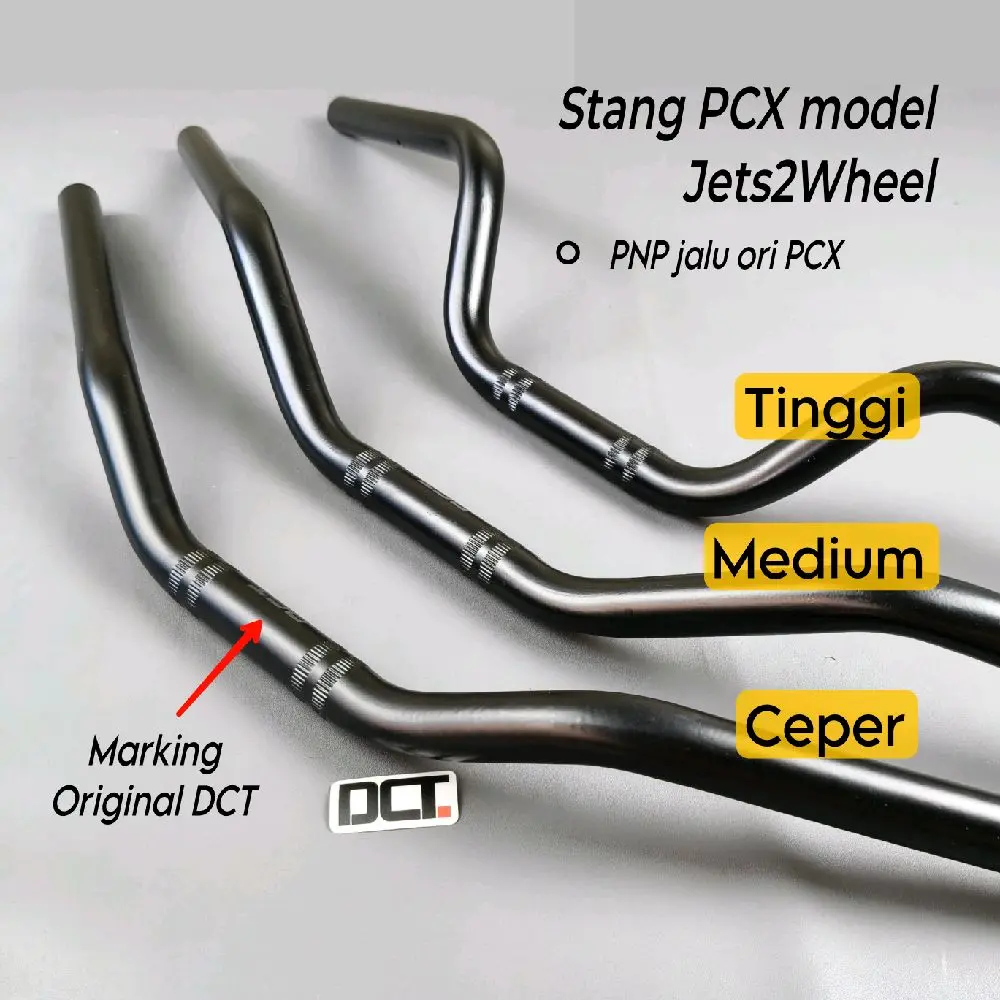 Stang Stir PCX 160 150 Model Jets2Wheel Thailand Ceper Medium Tinggi Pnp Jalu dan Holder Ori Pcx