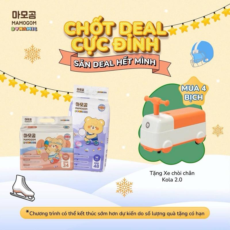   Quà tự chọn  Combo 4 bịch bỉm Mamogom Dynamic phiên bản 2025 đủ size cho bé 