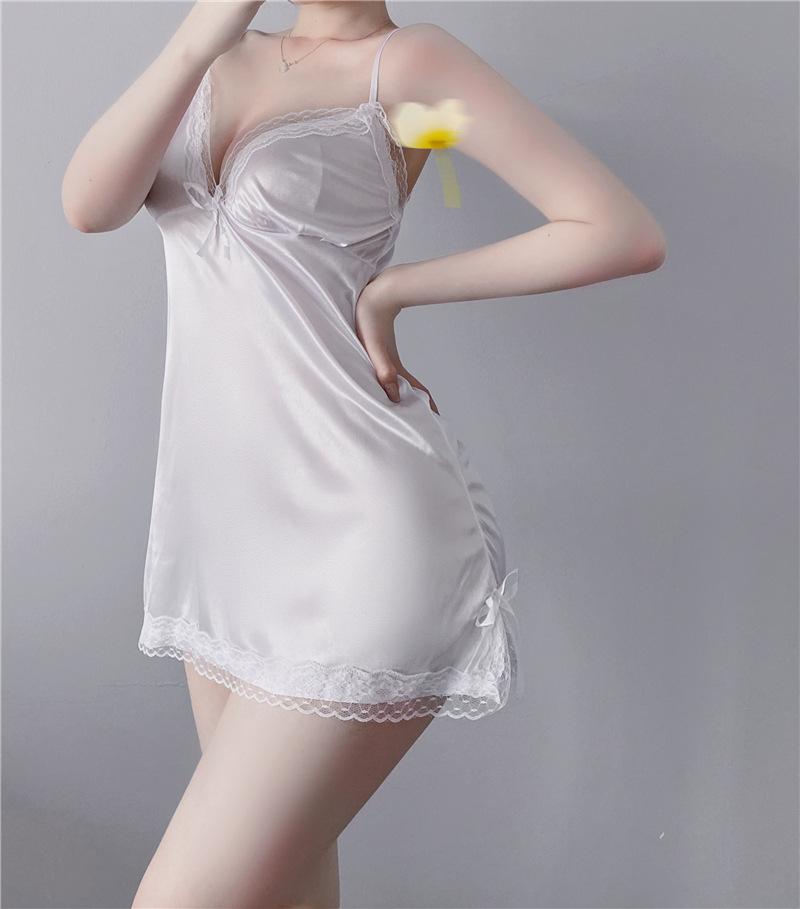 Product Introduction of Cc's secret Nightgown for women summer sexy new lace disposable tearable suspender nightgown summer pajamas 13