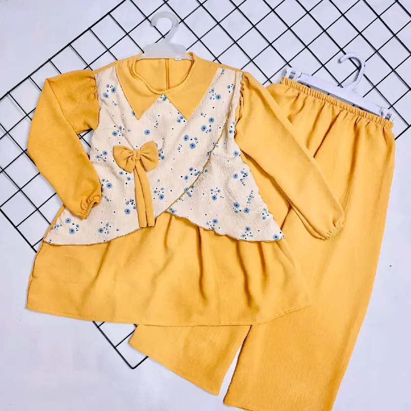 SETELAN ANAK PEREMPUAN MODEL DIANDRA 2-12 TAHUN BAHAN CRINKLE KEKINIAN Cewek 4