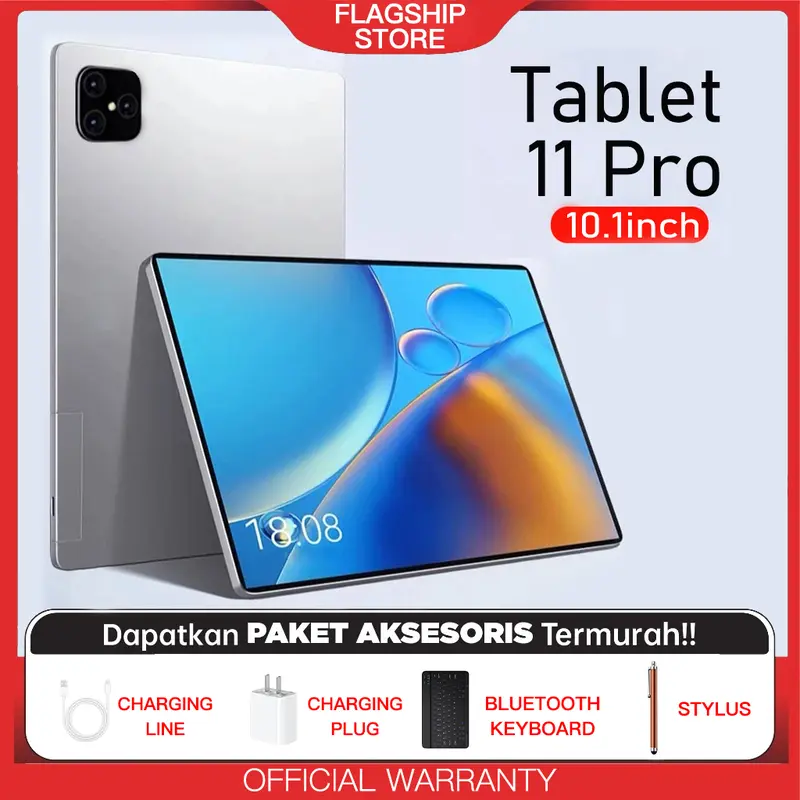 Pro 11  Pad Ponsel dan Layar LCD 16GB+1TB tablet android 58mp ipad murah 9600mAh Tablet PC Screen Wif 5G Dual SlM Dual StandbyOriginal Tablet 0