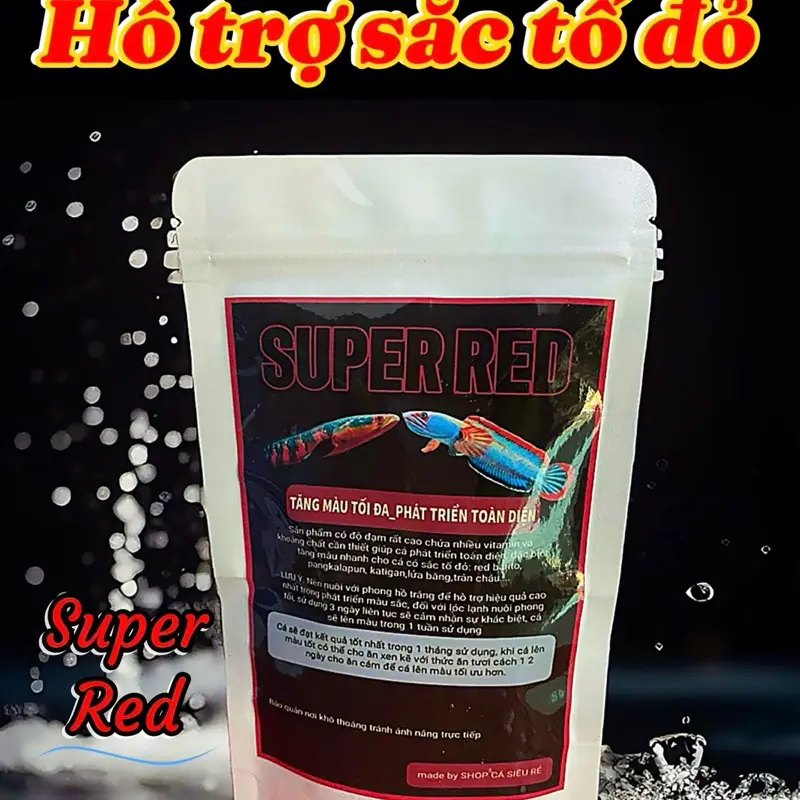 Cám hỗ trợ màu cho lóc cảnh Super yellow ,Super Red tăng sắc tố vàng đỏ hỗ trợ tiêu hóa 1