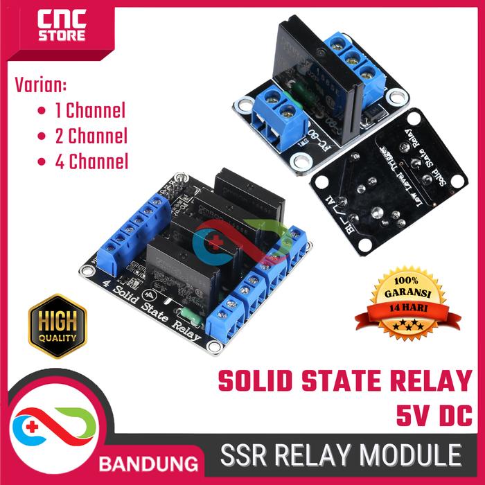 Jual Module Relay SSR Solid State 5V DC – 1CH 2CH 4CH – Kompatibel ...