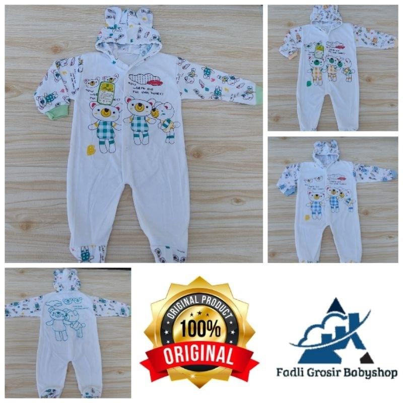 YNG Baby - Sleepsuit Bayi Kaki Tutup Usia 0-6 Bulan Jumpsuit Baby Newborn Jumper Anak Murah Tidur Lengan Katun Laki-Laki 4