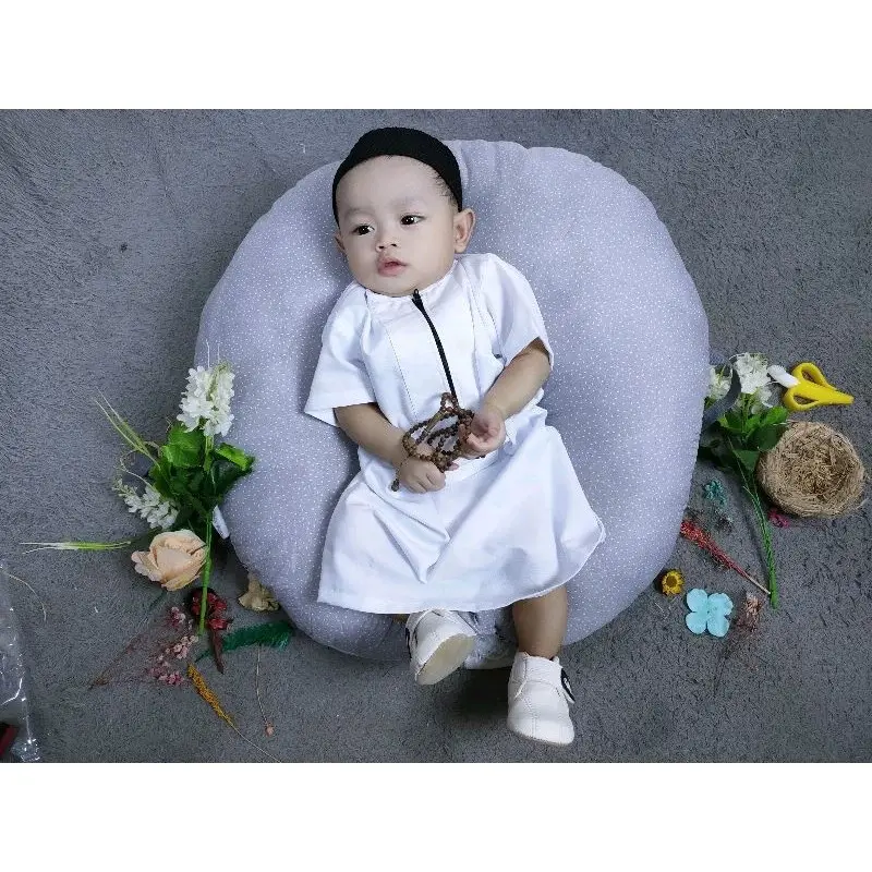 baju koko jubah anak bayi laki-laki usia 0-4 tahun gratis peci Rajut dan tasbih Gamis Kain Katun Toyobo Lembut Nyaman Panjang Muslim 5-6 tahun zigzag hijau baju takwa anak laki laki 2024 top brookhaven outfit