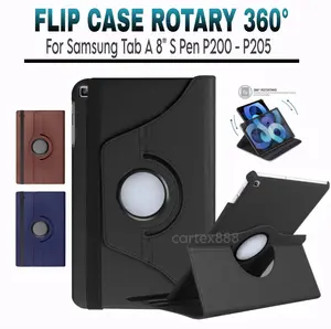 Case Rotary For Samsung Tab A 8.0 A8 S pen 2019 / P200 / P205 /for samsung tab a8 with s pen /for case samsung tab a8 2019 /case tab a8 /for case samsung tab a8 /for casing samsung tab a8 \for samsung tab a8 /for samsung tab a8 s pen