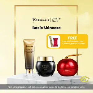 FYC - Yessica's Basic For Brighten And Acne - Mencerahkan Dan Kulit Berjerawat - Face Wash, Goat Milk And Crystal Glowing