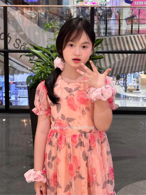[NanaPrincess] - Váy thiết kế Hoa Hồng mùa hè cho bé 0