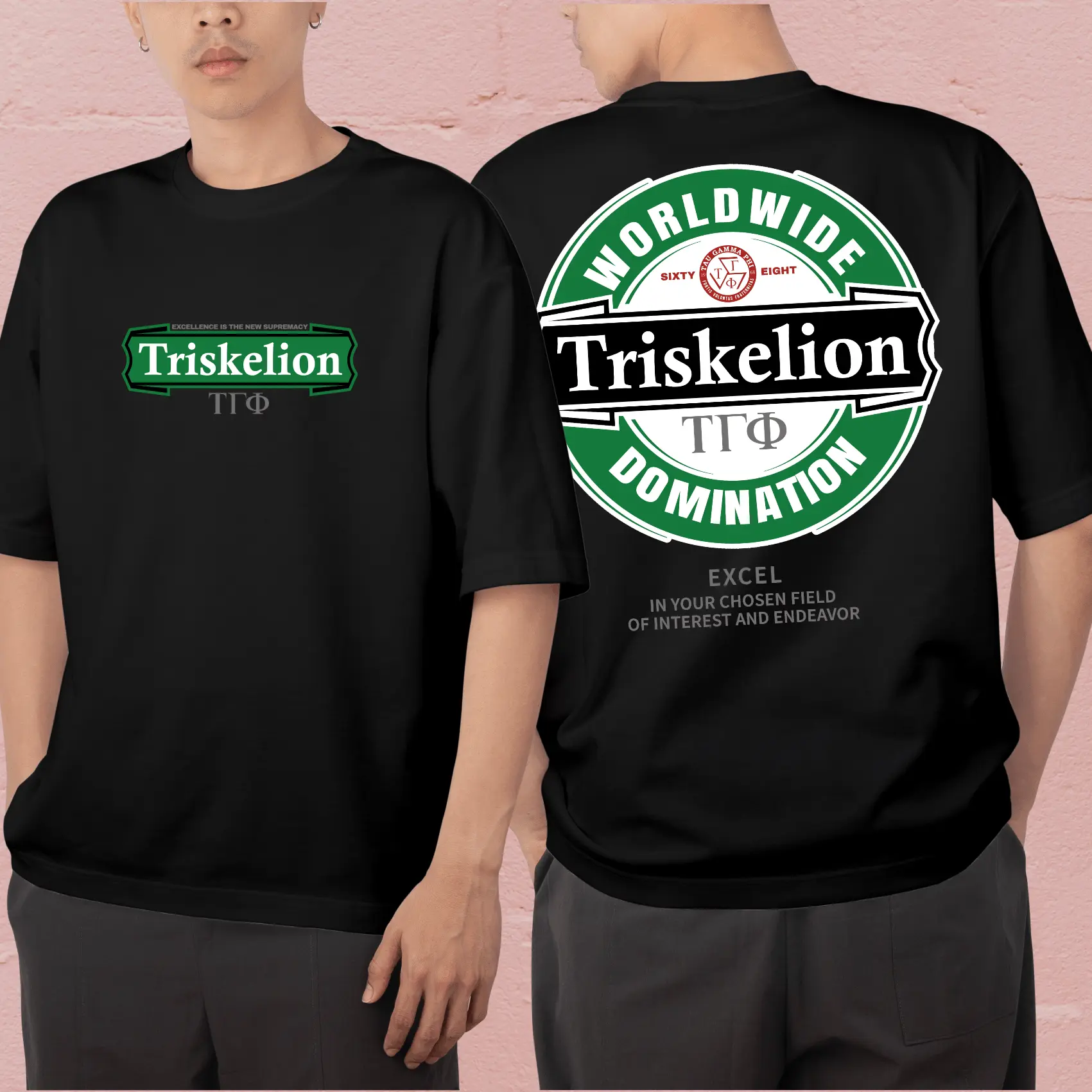 2025 TGP/Tau Gamma Phi LIVE AND LET LIVE T27 Triskelion Logo N T shirt Design Fratshirt