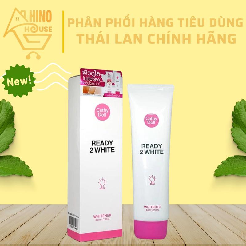  Sữa Dưỡng Thể Trắng Da Cathy Doll Ready 2 White Whitener Body Lotion 150ml Thái Lan Hỗ Trợ Dưỡng Trắng Sáng Cấp Ẩm Da - Hinohouse 