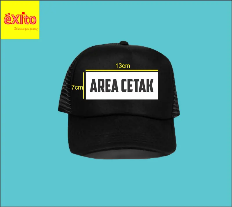 Topi Trucker Custom Bebas Desain Full Warna | Sablon DTF 1