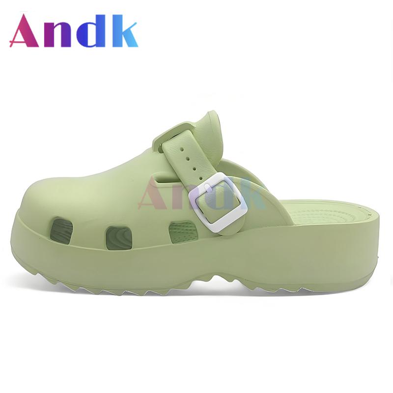 Product Introduction of Andk 2025 Sandal Wanita Wedges Korea Sandal Slop Premium Platform Sandal Wanita Sepatu ibadah Muller Clogs Cewek Sendal 40